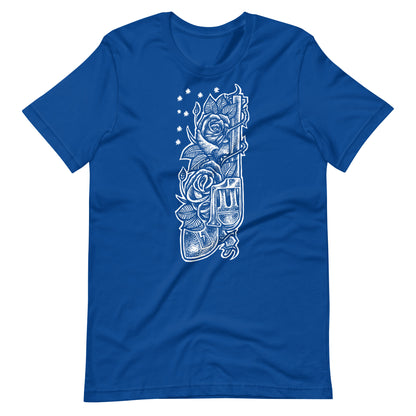 Gun White - Men's t-shirt - True Royal Front