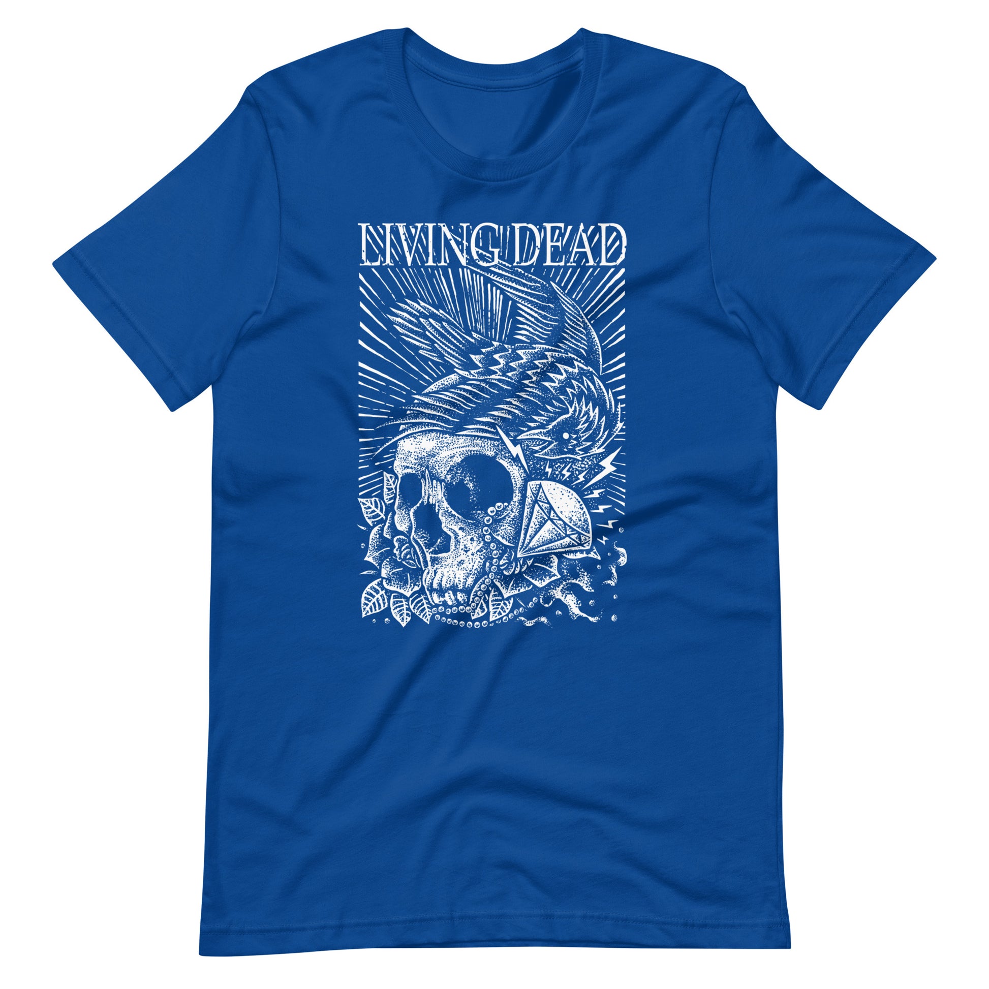 Living Dead Diamond White - Men's t-shirt - True Royal Front