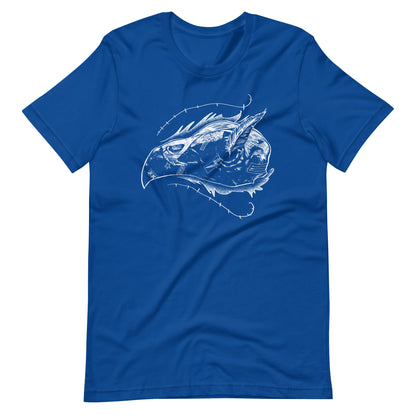 Skull Bird White - Men's t-shirt - True Royal Front
