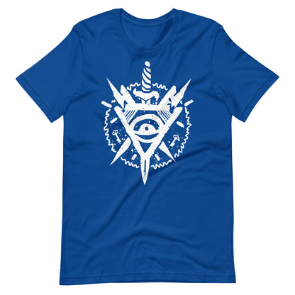 Triangle Eye White - Men's t-shirt - True Royal Front
