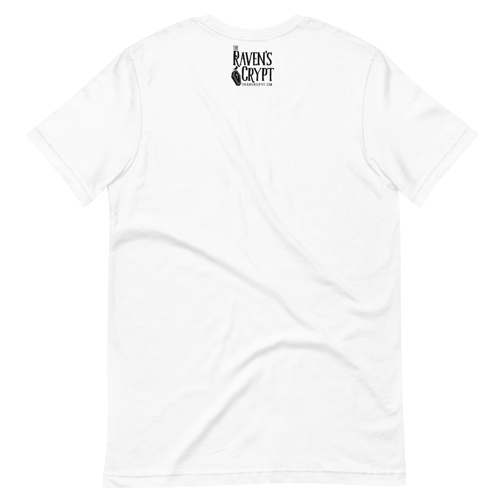 The Raven's Crypt Black Logo - Unisex t-shirt - White Back