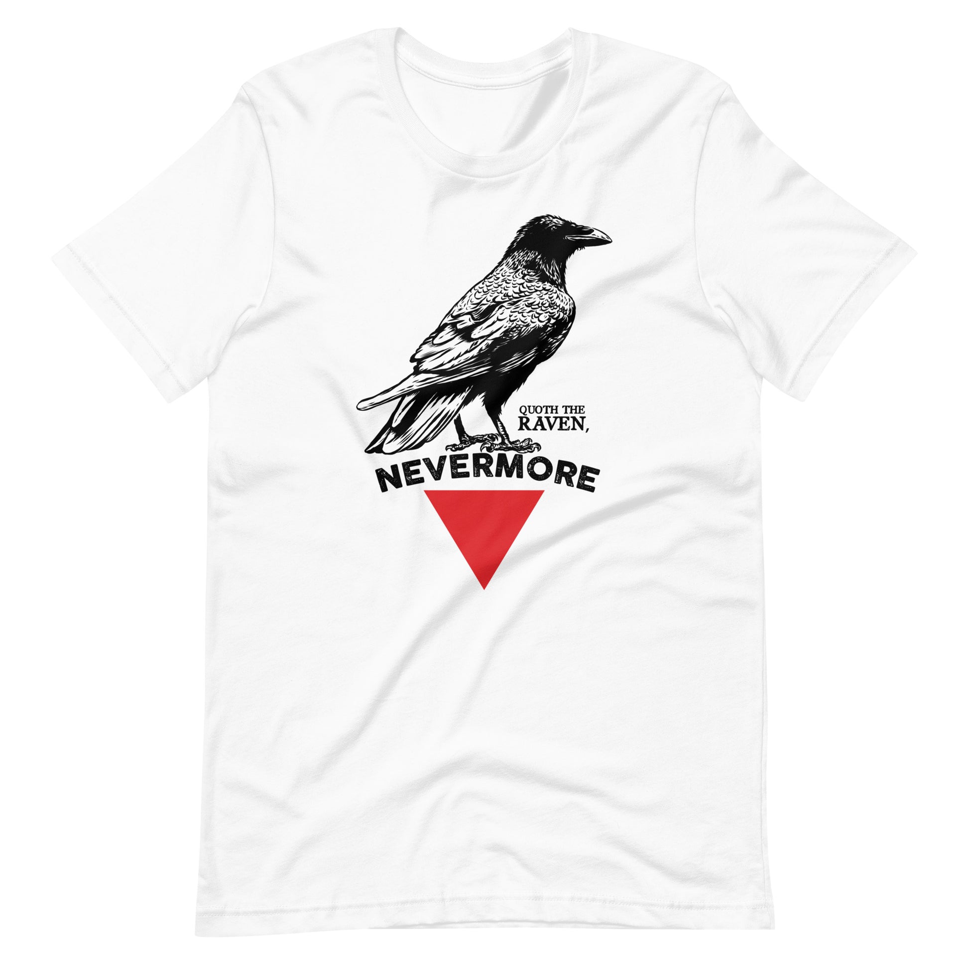 The Raven Nevermore Triangle - Men's t-shirt - White Front