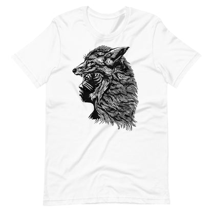 Fox Girl Black - Men's t-shirt - White Front