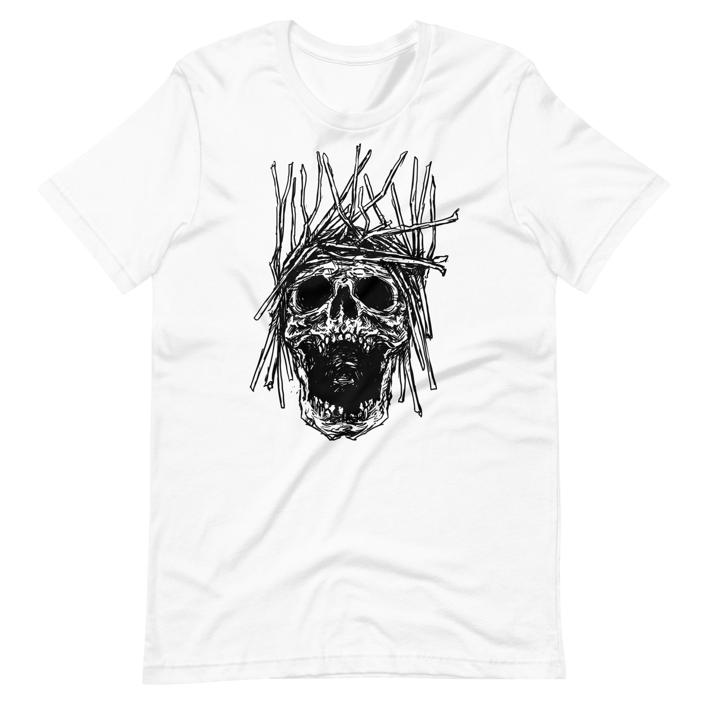 Skull H Black - Men's t-shirt - White Front