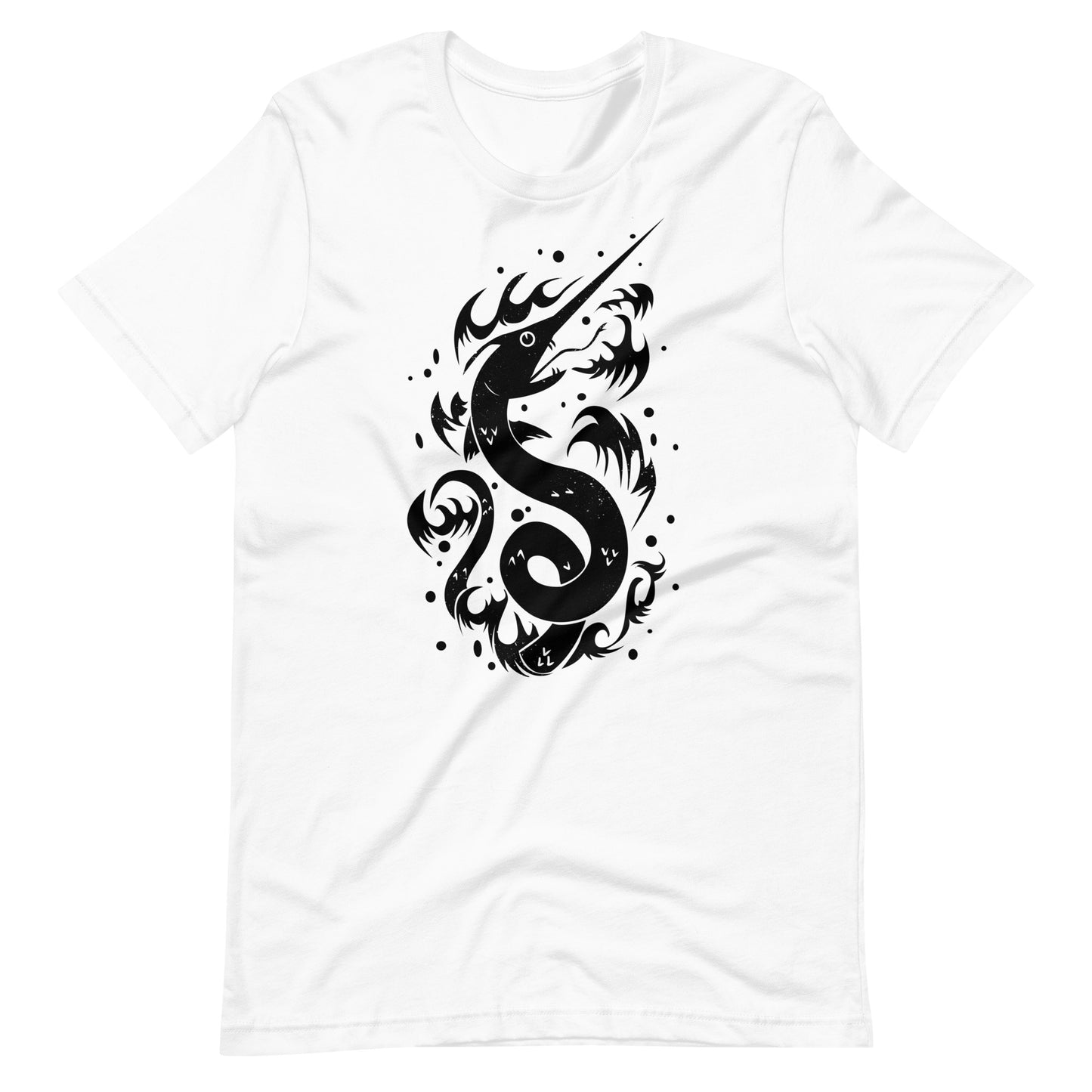 Snake Swordfish Black - Men's t-shirt - White Front