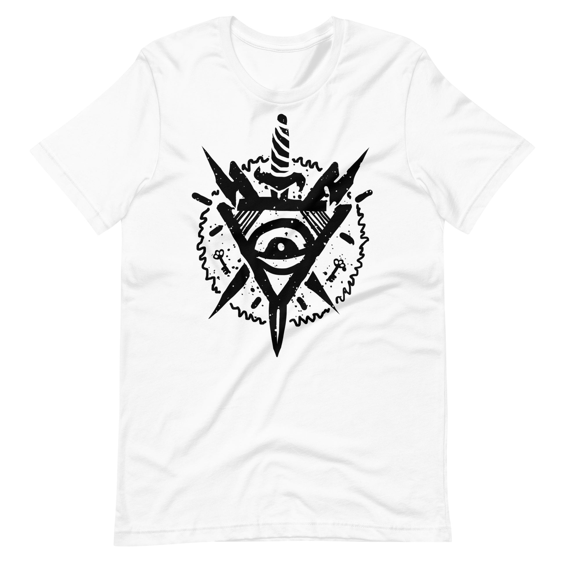 Triangle Eye Black - Men's t-shirt - White Front