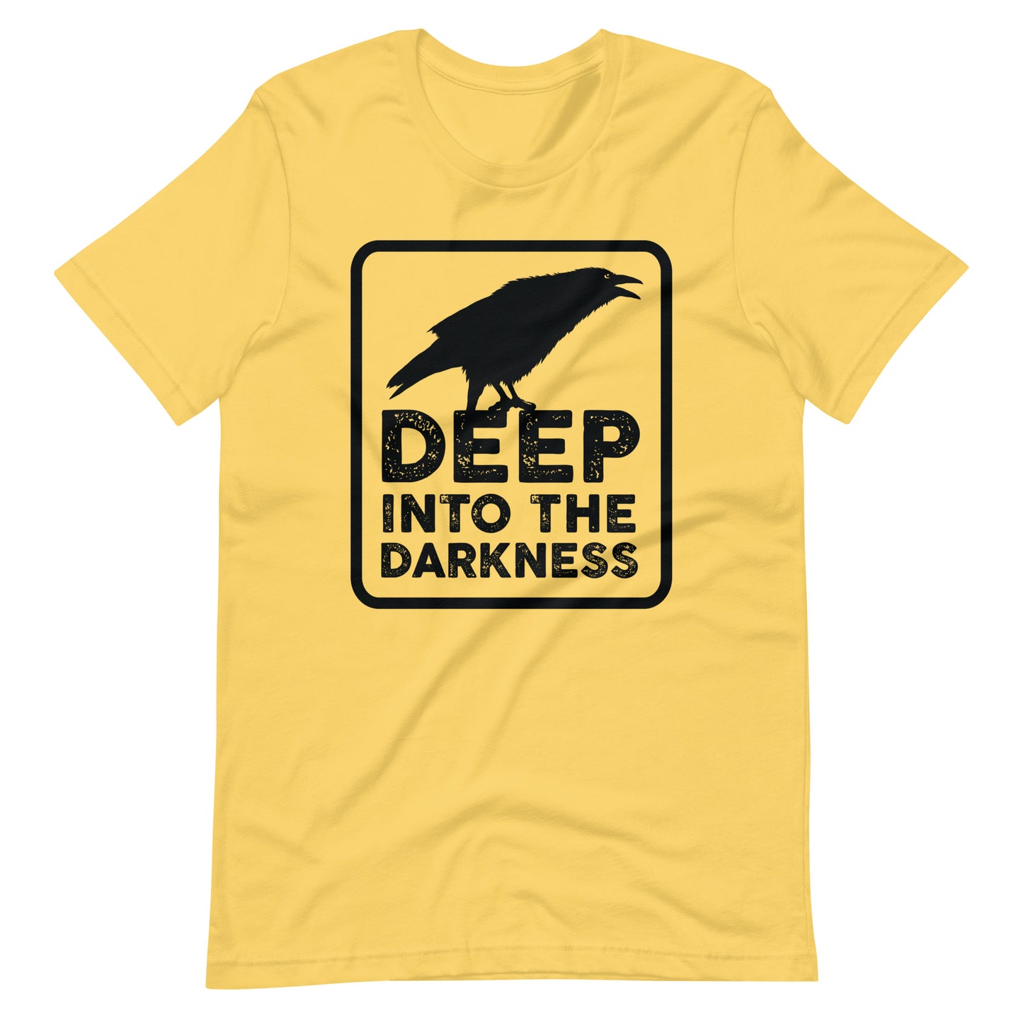 Raven Deep Into the Darkness - Men's t-shirt - Yellow Front