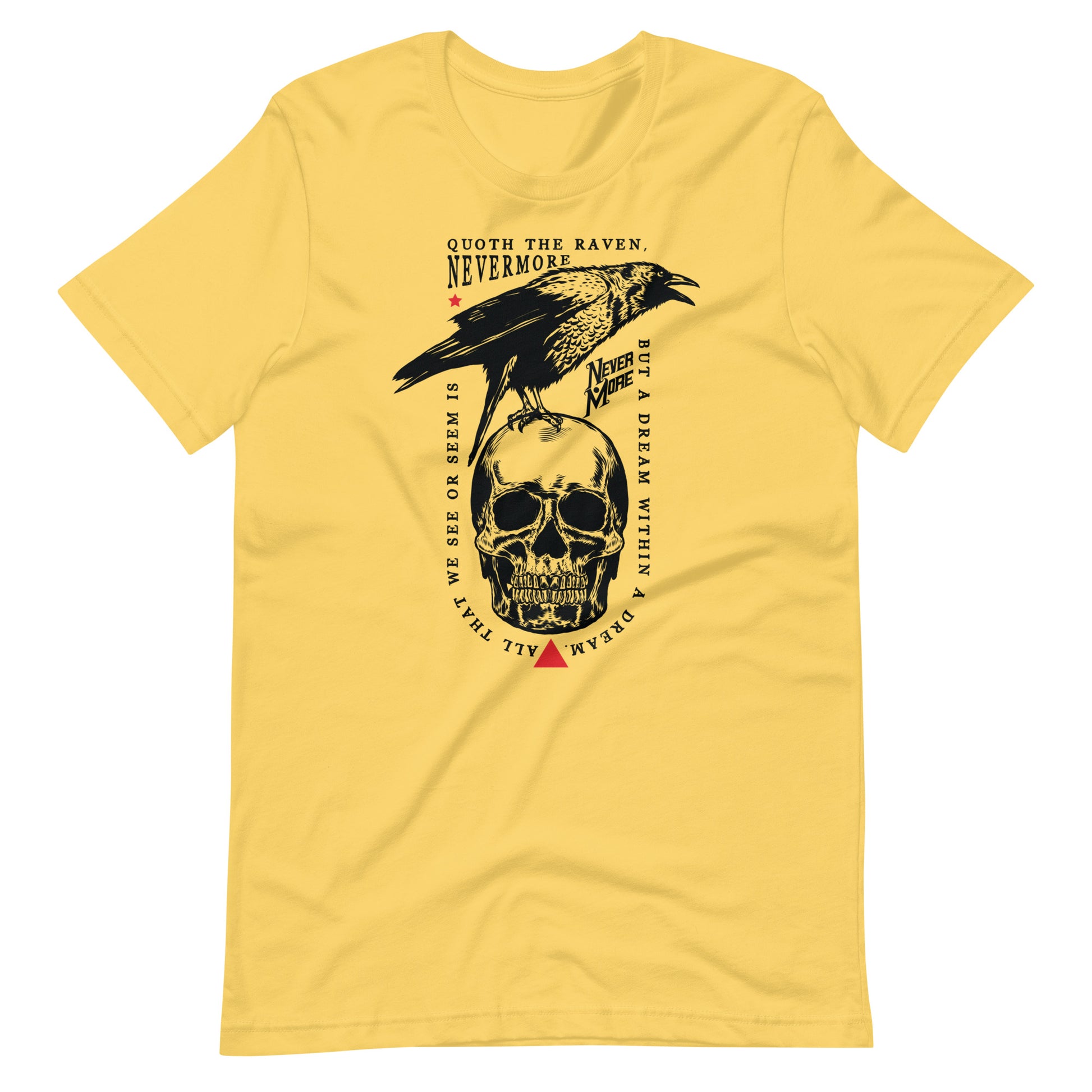 Quoth the Raven - Men's t-shirt - Yellow Front