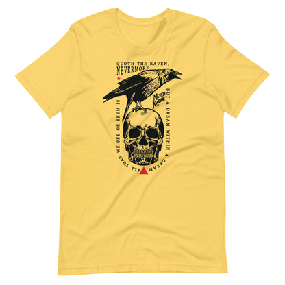 Quoth the Raven - Men's t-shirt - Yellow Front