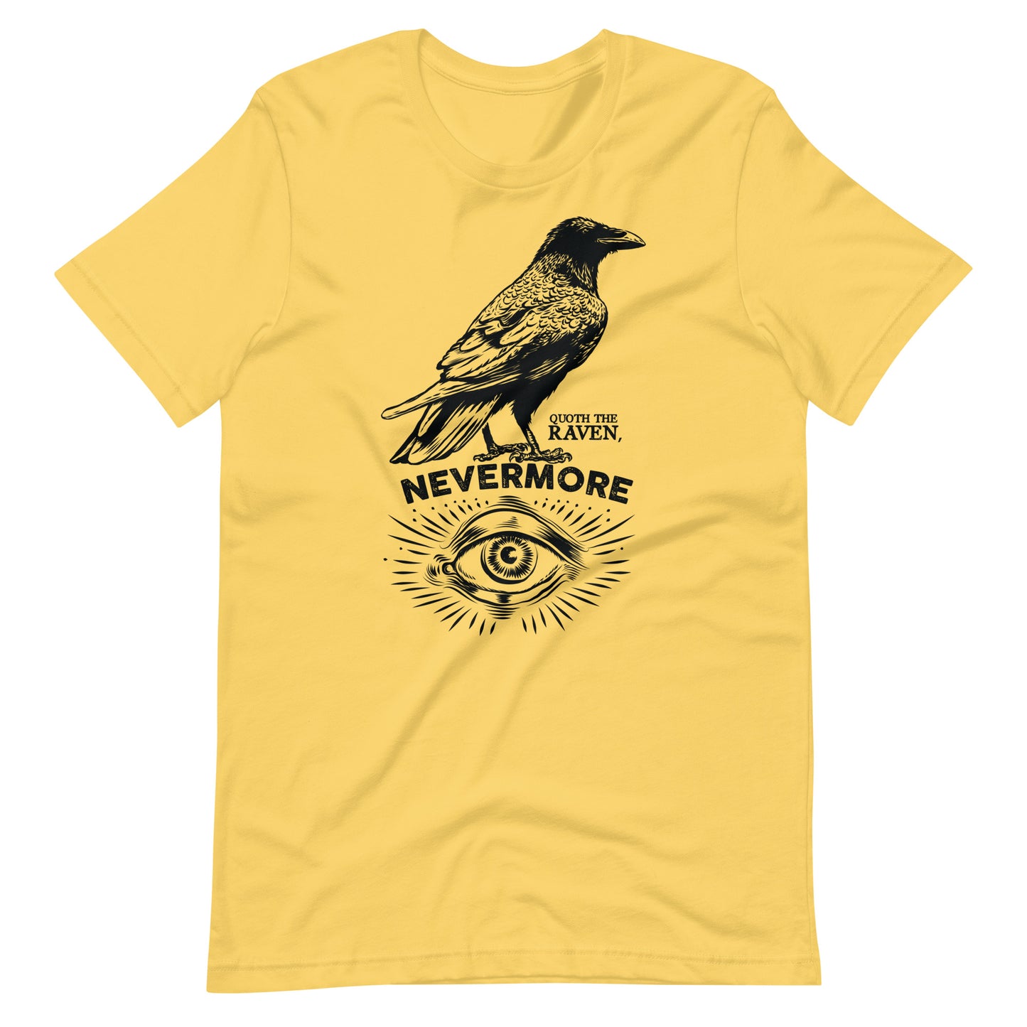 Quoth the Raven Nevermore - Men's t-shirt - Yellow Front