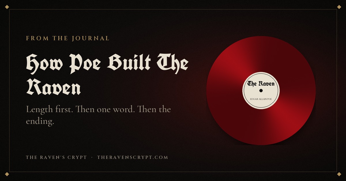 How Poe Built The Raven (According to Poe)